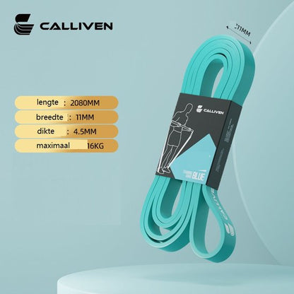CALLIVEN-Premium Weerstandsbanden tot 164kg- Pull up/Resistance bands - Power bands - Set van 5 verschillende Weerstanden - Fitness Elastiek bandenset- Pull up Pack Crossfit - Inclusief draagtas